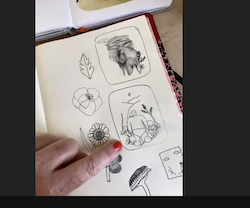 Artist Lindsay Stripling's sketchbook